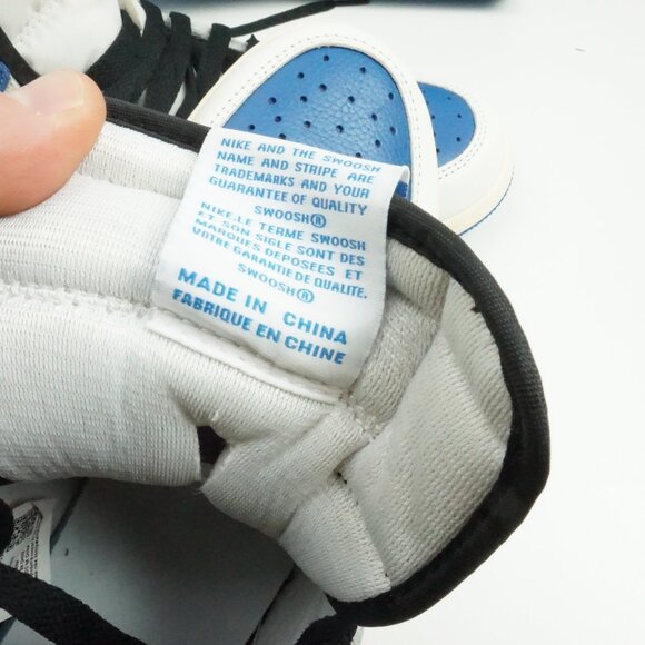 Nike Air Jordan 1 Blue White Travis Hiroshi Cactus Fragment High Shoes Sz 10.5 - Picture 10 of 13
